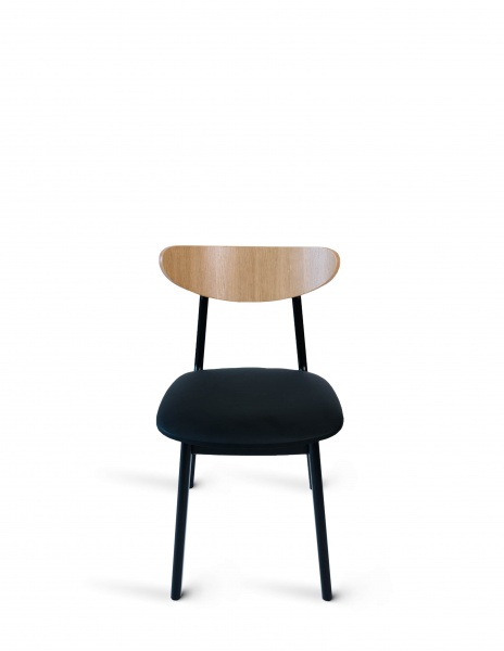 Стілець PAVLYK Марсель чорний / бук
