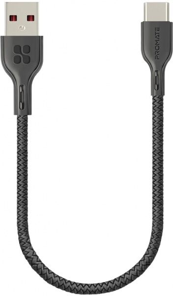 Кабель Promate USB Type-C – USB 0,25 м чорний (powerbeam-25c.black) 