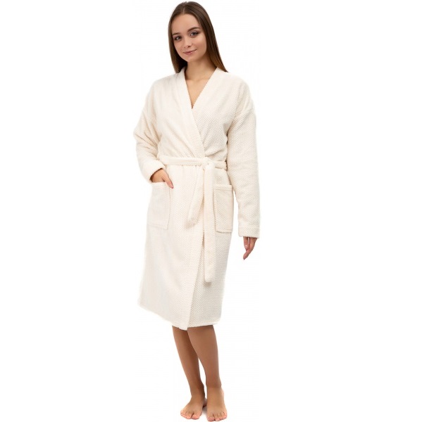 Халат женский Roksana Кимоно 1209/90080 р. L молочный 