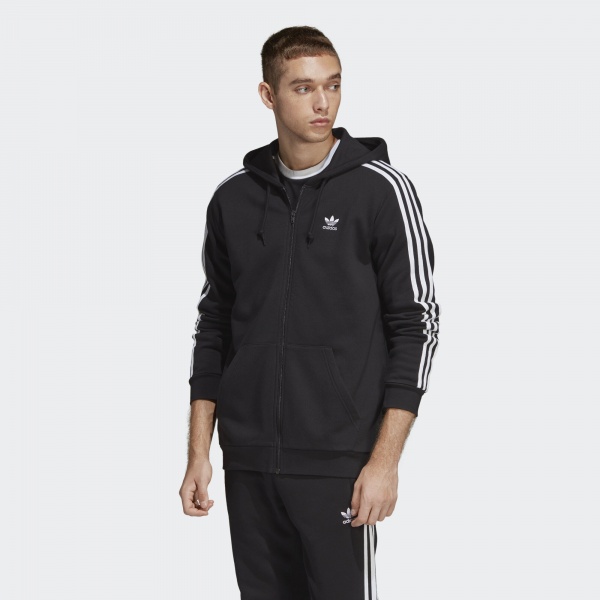 Джемпер Adidas 3-STRIPES FZ DV1551 р. L чорний