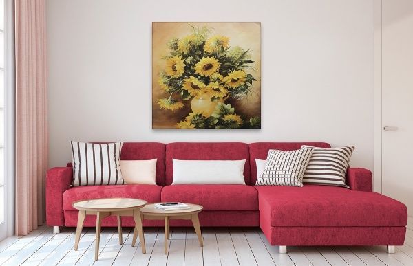 Репродукция Sunflower 1 80x80 см 