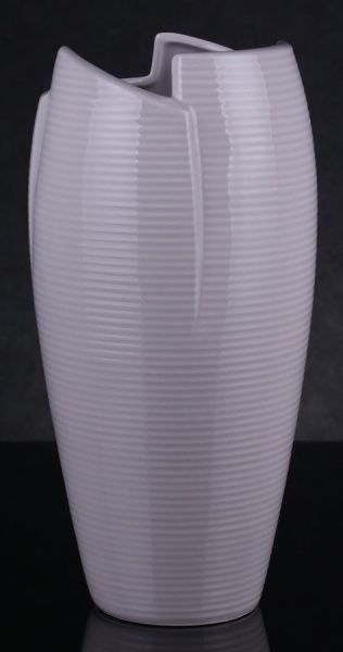 Ваза керамическая Wind 15,4х30,5 см, бежевая