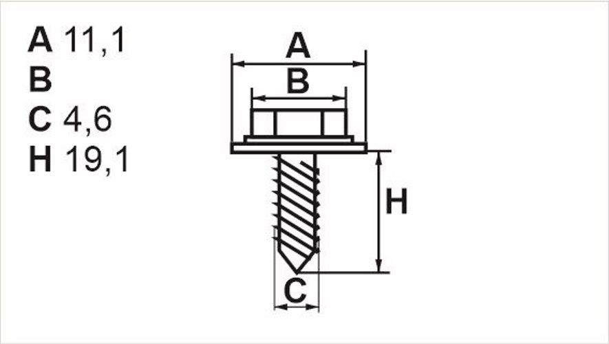 Саморез универсальный Romix (59215)