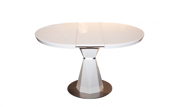 Стол обеденный Раунд Т7067 1000/1300х1000х760 белый 