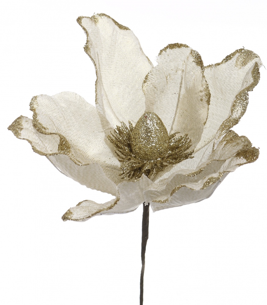 Квітка декоративна магнолія перламутрова 20 см в асортименті (EPI-EYF-D26115)