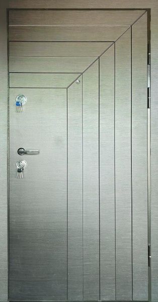 Двері вхідні Мавіс Горизонт + 3Д зовні Н-12 венге темний 2030x960мм ліві