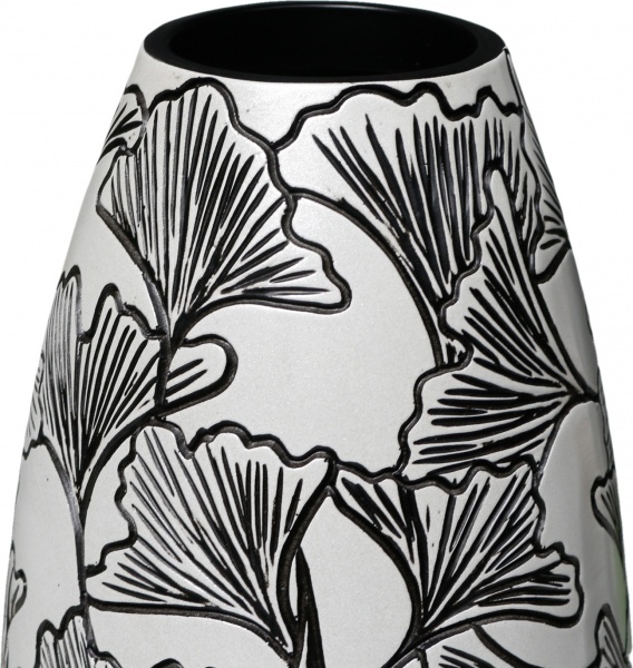 Ваза чорно-біла Forest 31 см