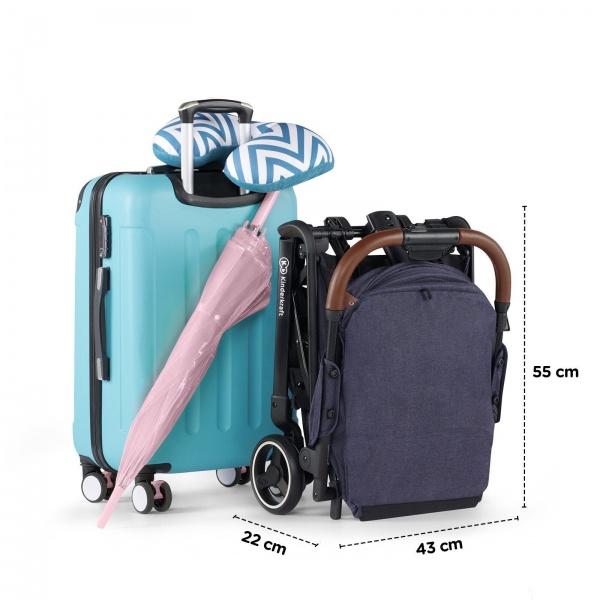 Коляска прогулянкова Kinderkraft Nubi синя KKWNUBINAV0000 