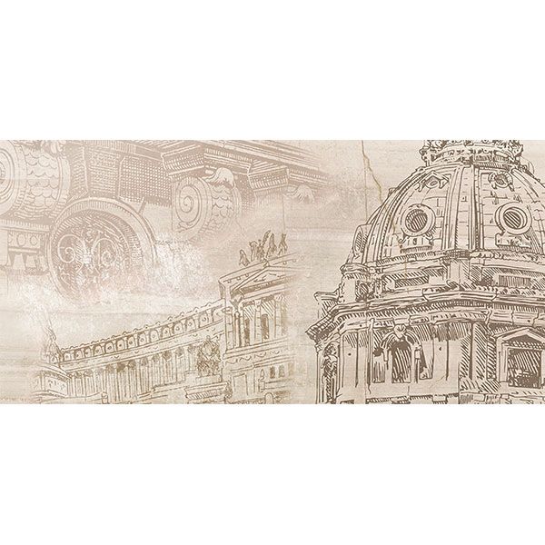 Декор Golden Tile Savoy Coliseum №3 401331 300x600 мм бежевий