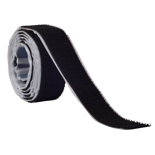 Стрічка-застібка самоклейка HPX ZIP FIX грибок 20 мм чорна