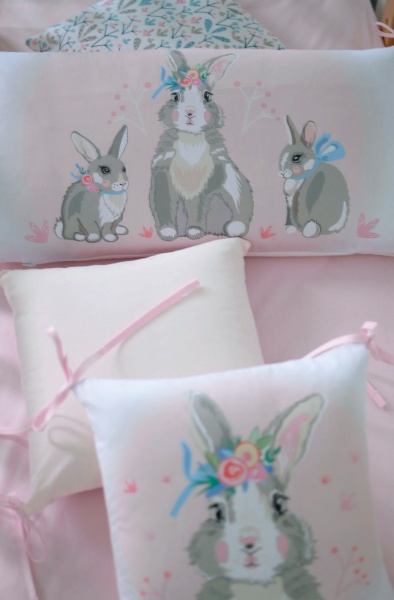 Комплект для дитячого ліжечка Baby Veres Summer Bunny New рожевий