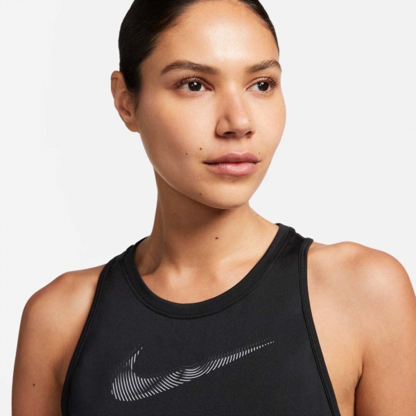 Майка Nike W NK DF SWOOSH HBR TANK FB4914-010 р.XL черный