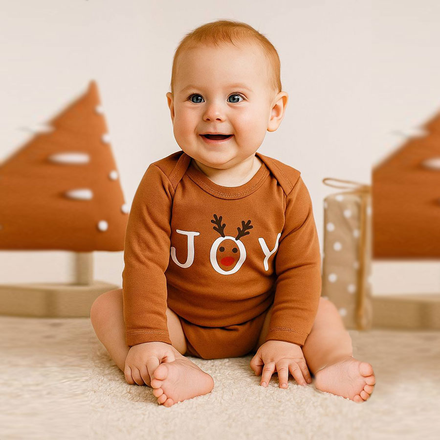 Боді дитяче унісекс Blanka Джой р.74-80 коричневий 110897