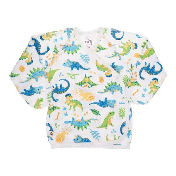 Льоля дитяча ТМ Софія Dinosaurs р.56 молочний/із принтом 157156 