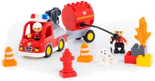 Конструктор строительный Полесье Пожарная станция 77493