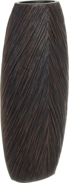 Ваза полирезиновая коричневая Браун 20х10х44 см