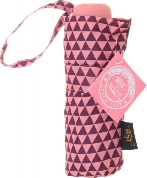 Парасолька Геометрія, складна півавтомат помаранчевий 