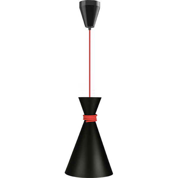 Підвіс Vesta Light Tokyo 1x60 Вт E27 чорний із червоним 50321 