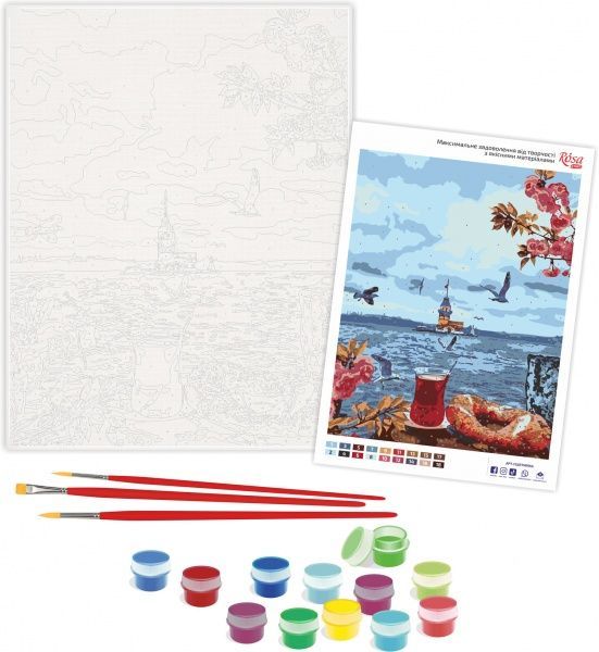 Картина за номерами Дивовижний ранок 35x45 см Rosa Start 