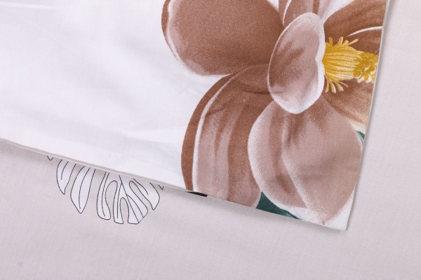 Комплект постільної білизни Лотос 1,5 бежевий Homeline 