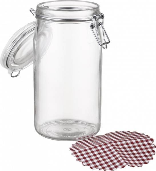Банка для сыпучих с бугельной крышкой 1,5 л Borgonovo