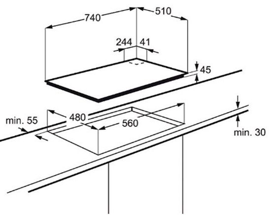 Варочная поверхность Electrolux GPE373YK