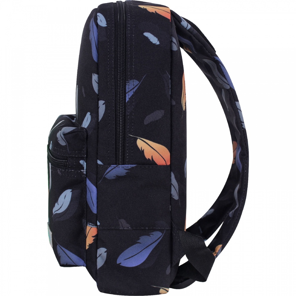 Рюкзак школьный Bagland City Перья 17 л 533662 чорний 853