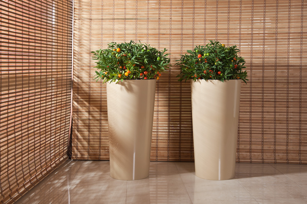 Вазон пластик LILIA круглий кремовий 9,5 л Ламела (9745364)