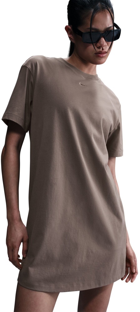 Платье Nike W NSW ESSNTL SS DRESS TSHRT DV7882-233 р.S бежевый