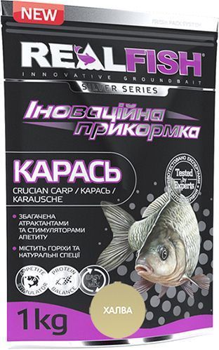 Прикормка RealFish 1000 г халва карась