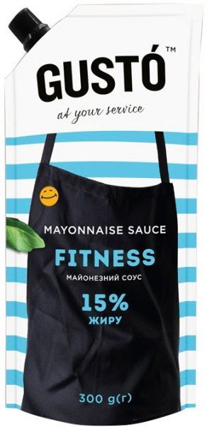 Соус майонезный Gusto Fitness 15% 300 г