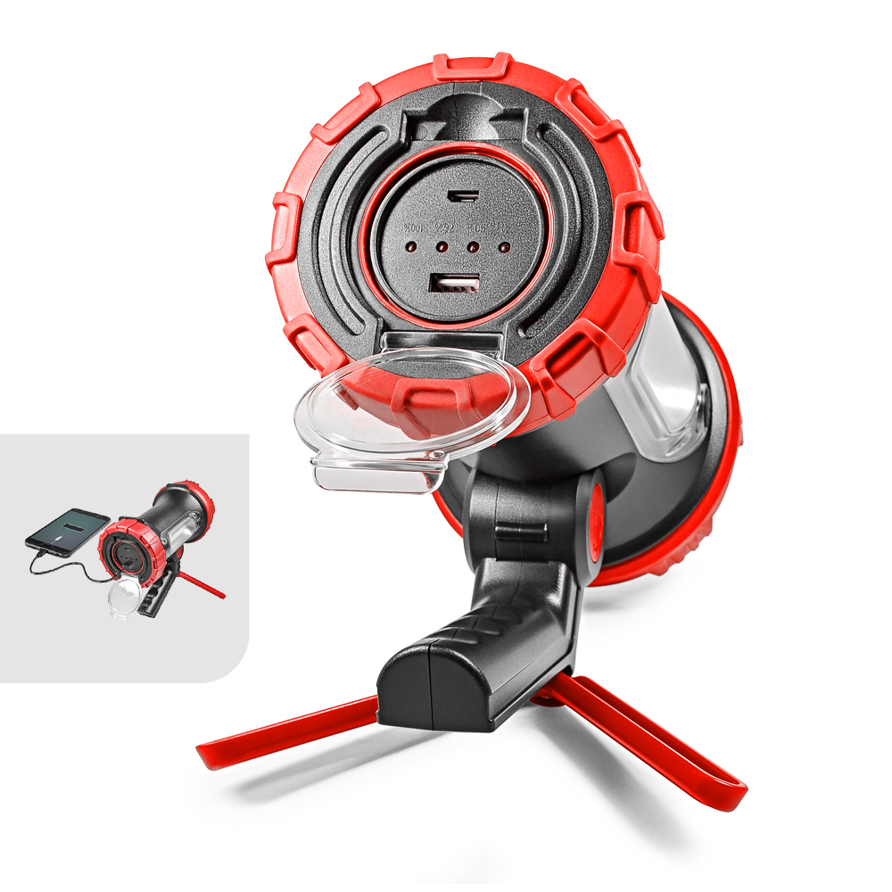 Фонарик аккумуляторный Stark LED L-1-01 Li 350 Lm черный/красный 243000101