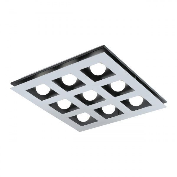 Люстра світлодіодна Eglo Беламонте 9x3,3 Вт білий/хром 