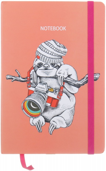 Книга для записей Ленивец-фотограф А5 96 листов