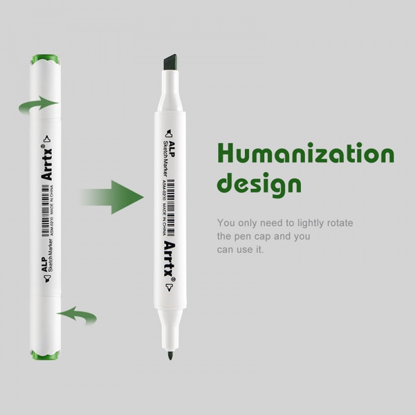 Набір маркерів Arrtx спиртових Alp ASM-0280A 80 кольорів LC302192 
