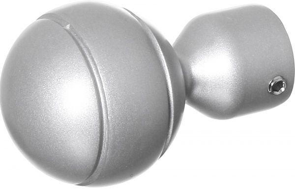 Наконечник Gardinia Ally Куля набірний d16 мм срібний 2 шт. 
