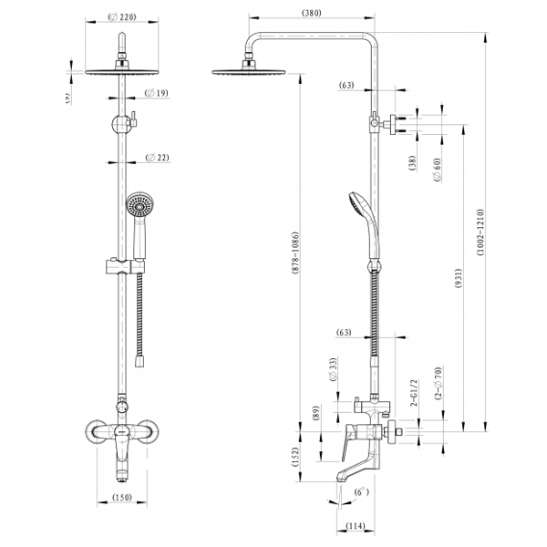 Душова система Bravat Eco F6111147C-A-RUS