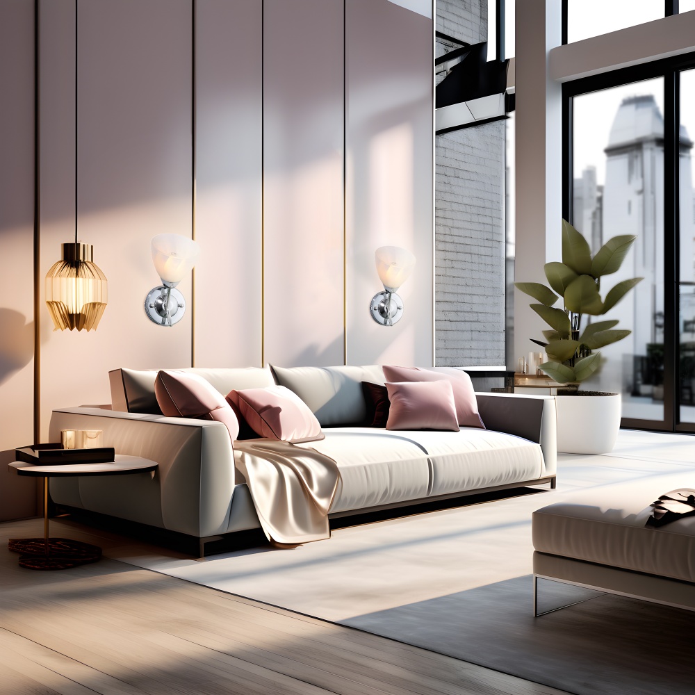 Бра Miorro Lemure металл/стекло 40 Вт E27 хром 51-311-010