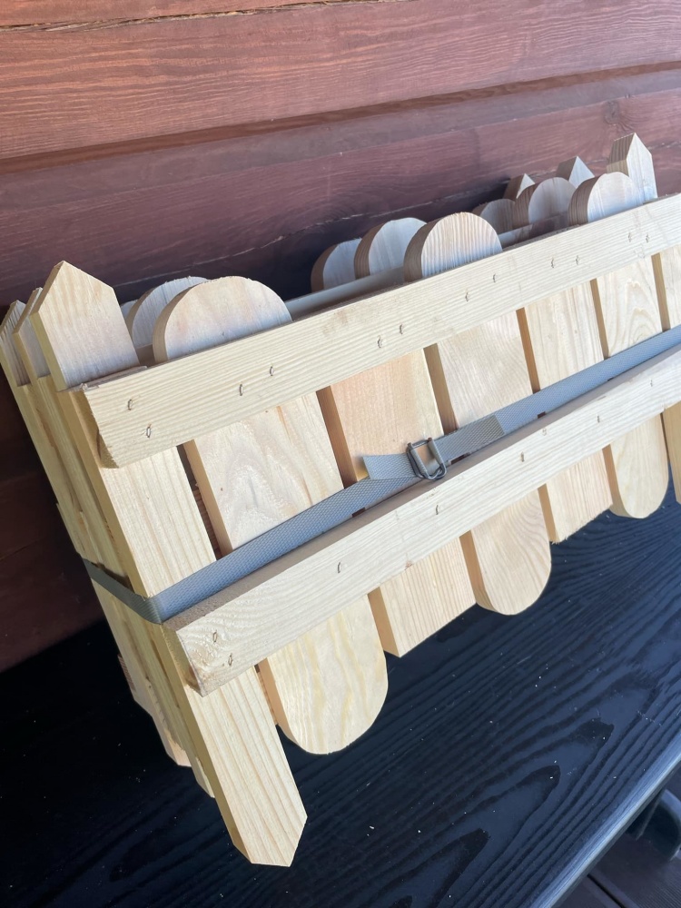 Декоративное ограждение для клумб Фигурный бордюр 540х350