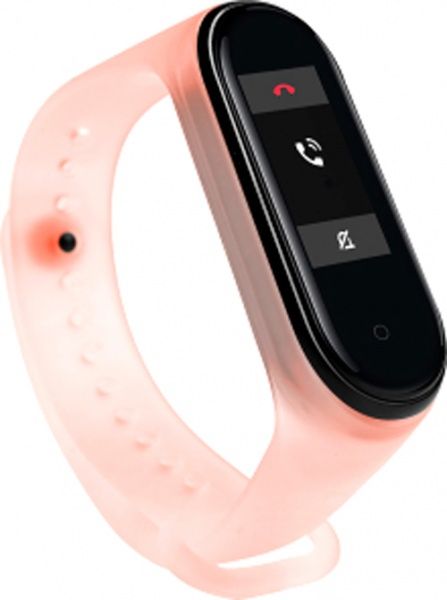 Ремешок для фитнес-браслета Xiaomi TRANSPERANCY MI BAND 3/4 orange 523242 