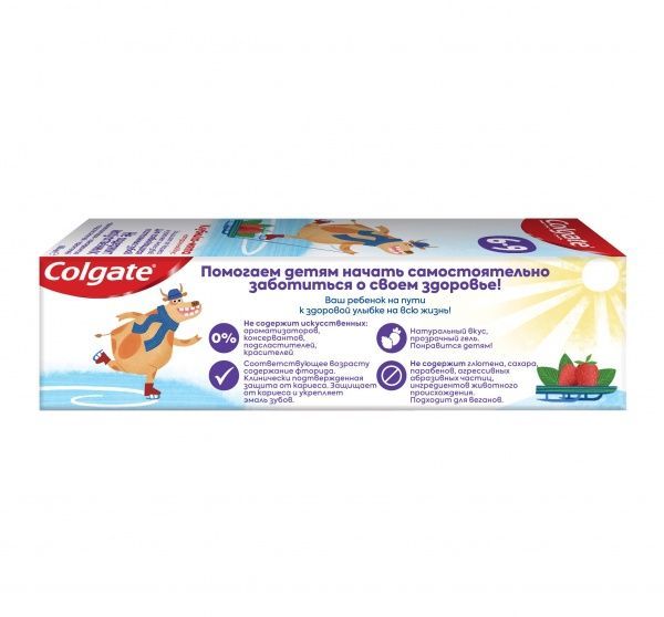 Детская зубная паста Colgate с фтором Клубника-мята от 6 до 9 лет 60 мл