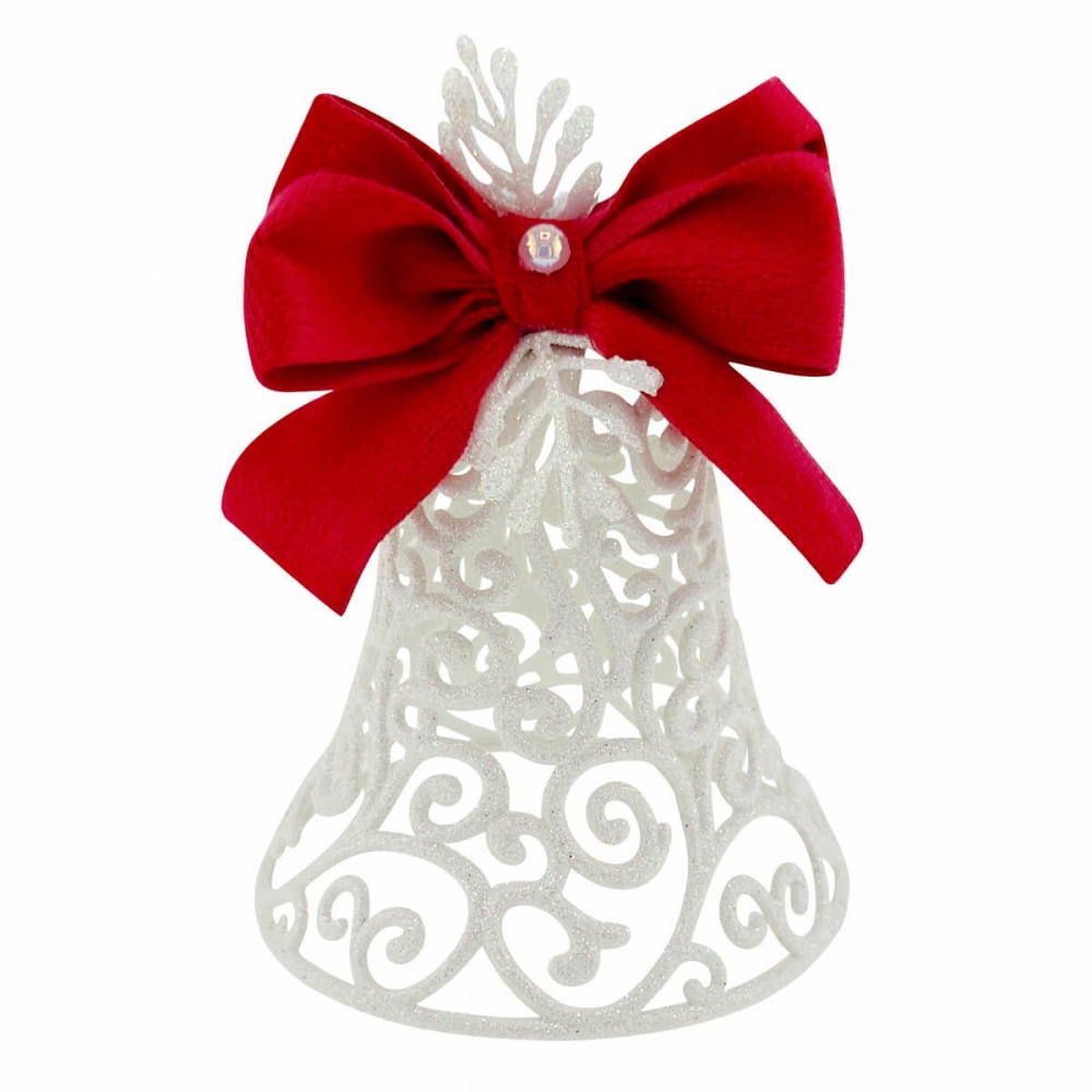 Декорация новогодняя MIS LT Колокольчик ажурный 10 см в ассортименте
