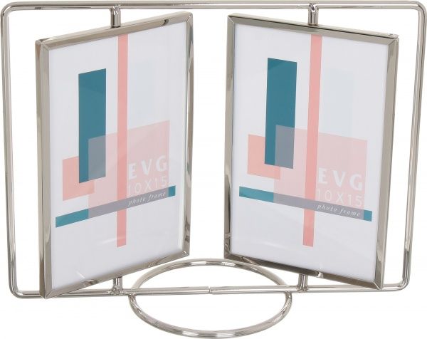 Рамка для фото EVG LB04S 10x15 см серебристый 