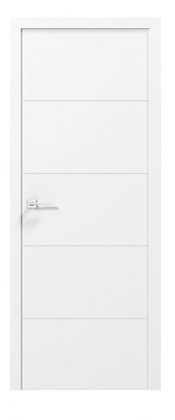 Дверное полотно Rodos Paint-2 ПГ 600 мм белый матовый 