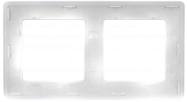 Рамка двухместная Legrand Life универсальная белый 754002