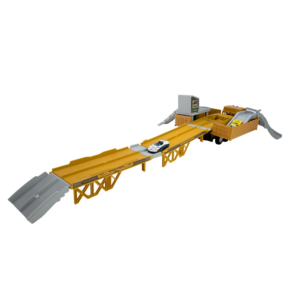 Игровой набор транспорта Shantou Грузовик, трек, гоночная трасса с 6 машинками TN-1285A