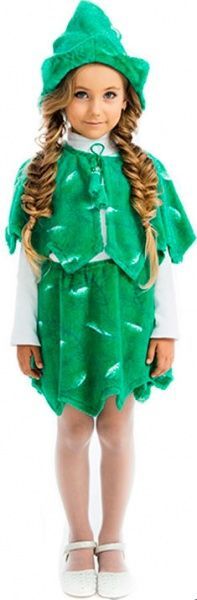 Костюм карнавальный КАРНАВАЛІЯ Елка р.122 зеленый 89014 