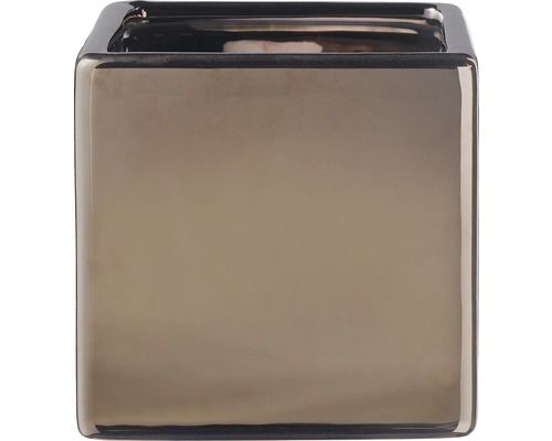 Вазон керамический Soendgen Latina квадратный 2л бронзовый (0595-0015-2362) 
