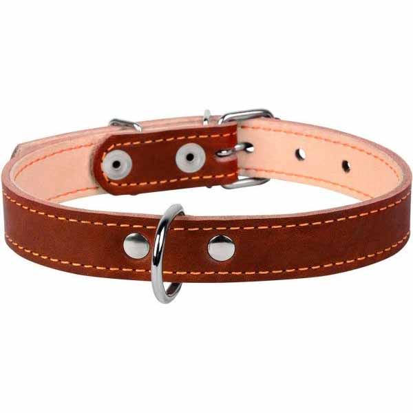 Ошейник Collar двойной коричневый 2х32-40 см коричневый