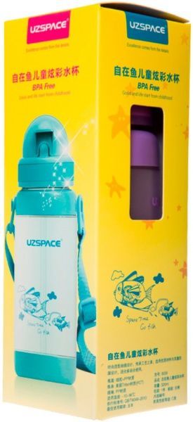 Пляшка для напоїв Uzspace Go Flash 320 мл фіолетова 3039